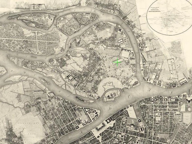 Старинный план города 1828 года | Источник: https://retromap.ru/