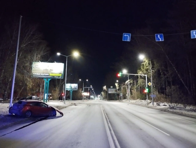 Авария произошла ночью 19 октября | Источник: ГАИ по Новосибирску
