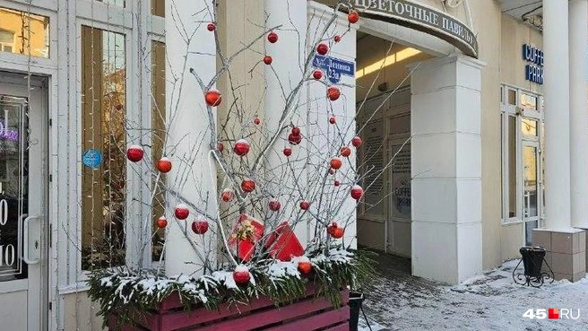 Возле центрального входа в Городской сад | Источник: Дарья Никитченко / 45.RU