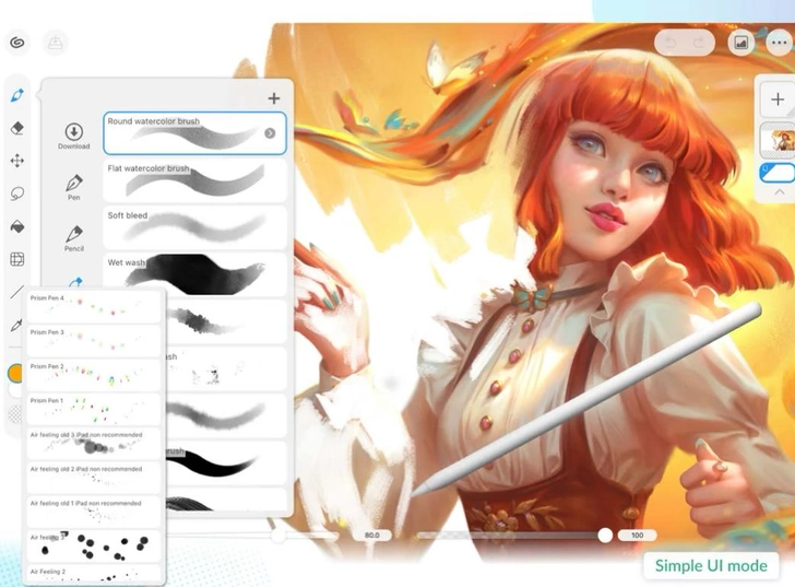 Разнообразие кистей | Источник:  Clip Studio Paint