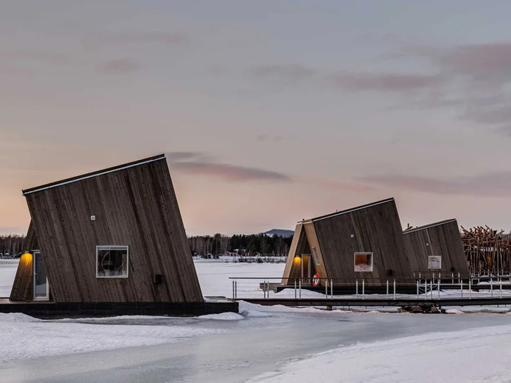Arctic Bath: плавучий отель в Швеции (фото 7)