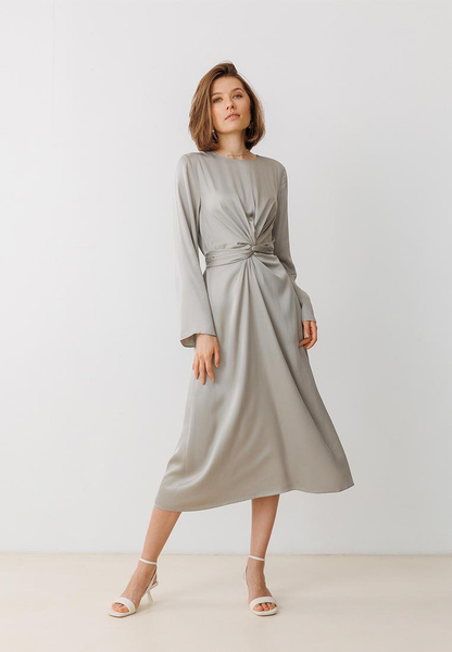 Платье Urban Tiger EcoVero, цвет: серый, MP002XW1F4GB — купить в интернет-магазине Lamoda