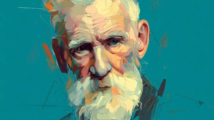 13 цитат нобелевского лауреата Бернарда Шоу, помогающих найти себя | Источник: Midjourney