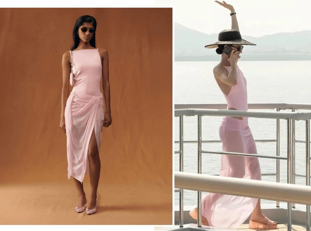 За розовым платьем Jacquemus шла охота, но в реальности оно разочаровало