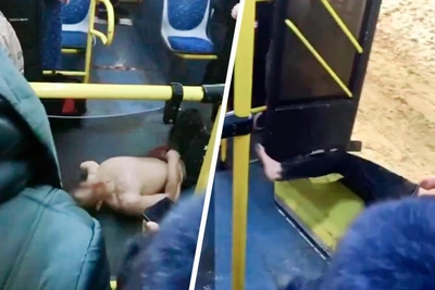 Togliatti bus video shows half-naked man groaning, grabbing crotch
