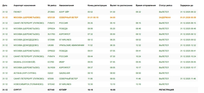 Задержали 12 рейсов | Источник: aeroomsk.ru