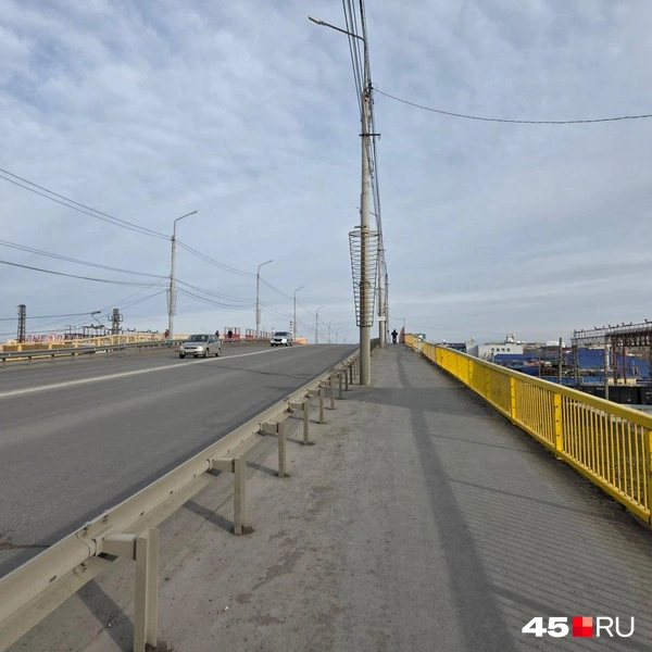 На Некрасовском мосту плохое состояние дорожного покрытия | Источник: Алена Кисель /45.ru 