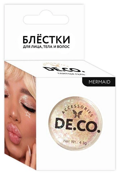 Блестки для лица, тела и волос `DECO.` by Miami tattoos (Mermaid)