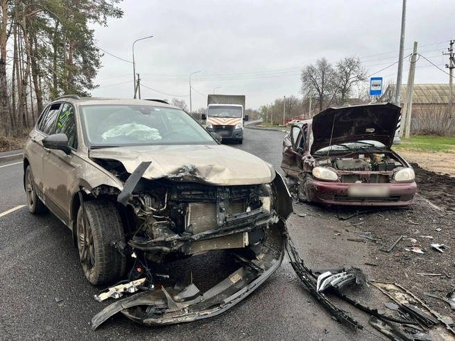 Пострадали два водителя и два пассажира | Источник: МВД России по Воронежской области / T.me