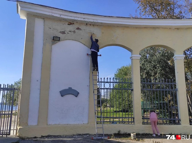 Вход на «путинский» пляж тоже попал под внезапное обновление | Источник: Алла Скрипова