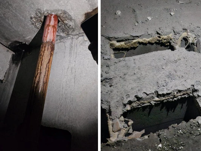 Для сбора воды использовались самодельные емкости | Источник: Читательница НГС