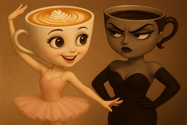 Балерина Капучино и Эспрессо Сеньора, Ballerina Cappuccino vs. Espressona Signora