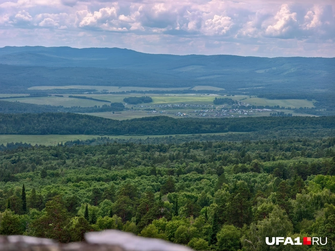 Все близлежащие населенные пункты видны | Источник: Булат Салихов / UFA1.RU