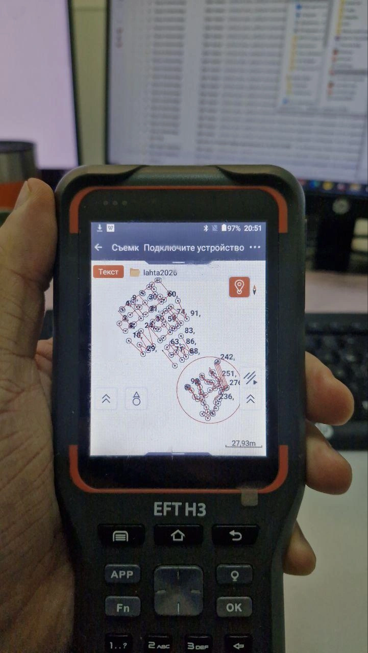 Полевой контроллер со схемой рисунка | Источник: «Севергео»