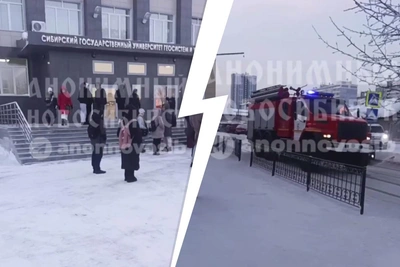 Студентов вывели на мороз во время пожарной тревоги