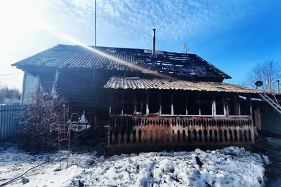 Пожар повредил частный дом в Демидовском округе