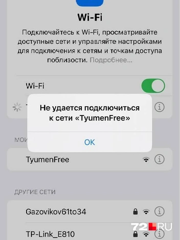 Иногда телефон просто выдает вот такую ошибку | Источник: Анатолий Кузнецов / 72.RU