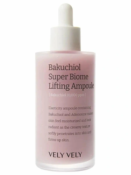 Лифтинг-сыворотка с бакучиолом Vely Vely Bakuchiol Super Biome Lifting Ampoule