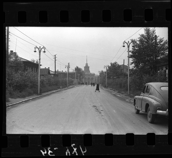 Вид с улицы Парижской Коммуны в 1957 году | Источник: предоставлено бизнес-центром «Речной»