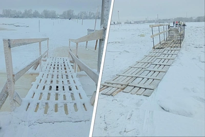 В Архангельске запустили ледовую переправу через Маймаксу