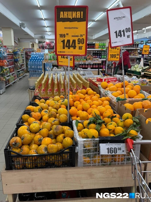 Апельсины стоят дешевле мандаринов | Источник: Полина Шевчукова / NGS22.RU