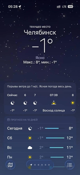 Такая погода была 23 октября в 05:28 | Источник: читатель 74.RU