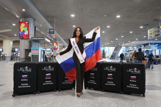 Динара везет с собой 19 чемоданов: в каждом образы на каждый день и финал мероприятия | Источник: salyakhovadinara / Instagram (экстремистская организация, деятельность запрещена на территории РФ)