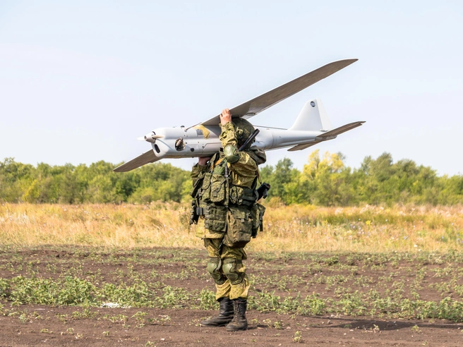 На фото российский беспилотник «Орлан-10» | Источник: Роман Данилкин / 63.RU