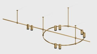 Новые световые инсталляции Auroom Ring Line