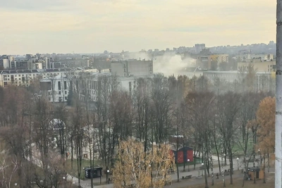 Пожар в пятиэтажке на проспекте Ленина в Ярославле