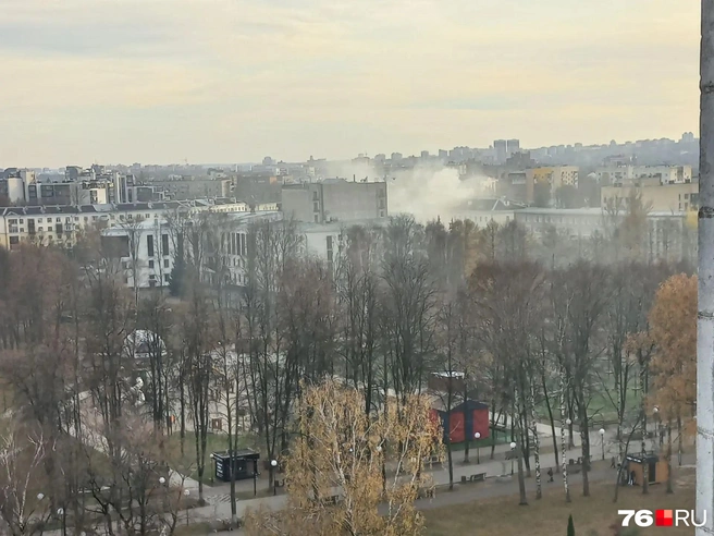 В Ярославле загорелся дом на проспекте Ленина | Источник: читатель 76.RU