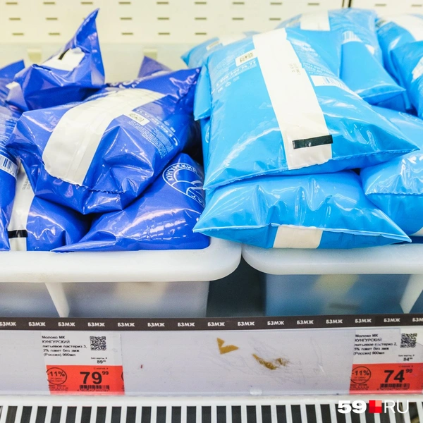 «Кунгурское» в пакетах: цена та же, что в бутылках, но объем больше на 100&nbsp;мл | Источник: Тимофей Калмаков / 59.RU