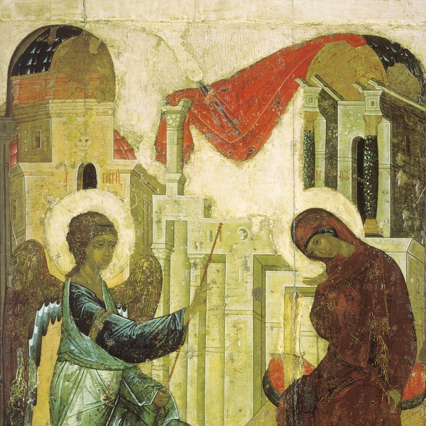 Мастерская Андрея Рублева и Даниила Черного. «Благовещение». Ок. 1408 | Источник: ARTGEN via Legion Media