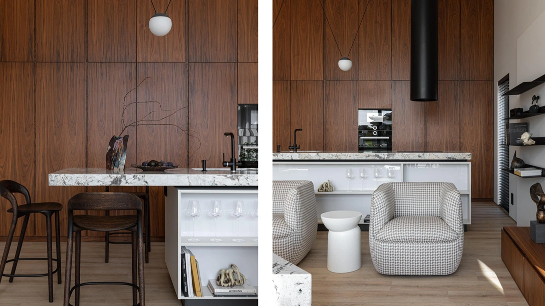 Черный, белый и красный: дом 140 м² под Калининградом | Источник: Екатерина Валеева. Стиль: Екатерина Яруш