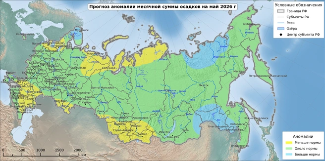 Аграриям, живущим в южной части области, придется тяжелее из-за малого количества осадков | Источник: meteoinfo.ru