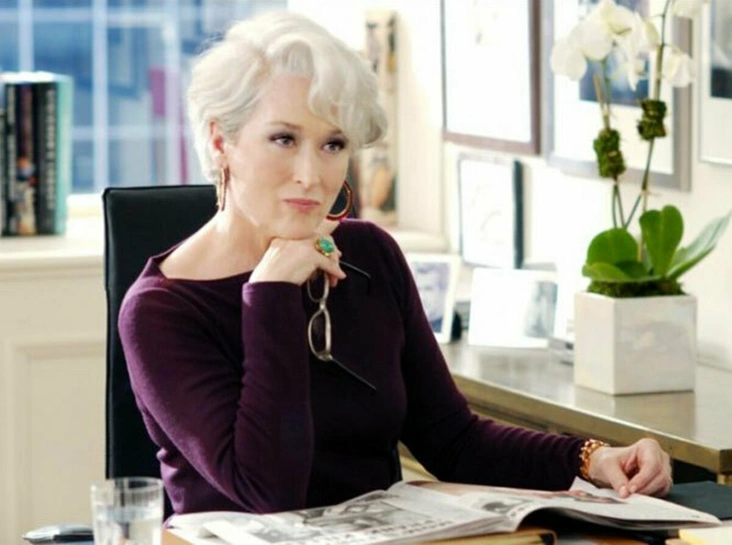 Кадр из к/ф «Дьявол носит Prada»