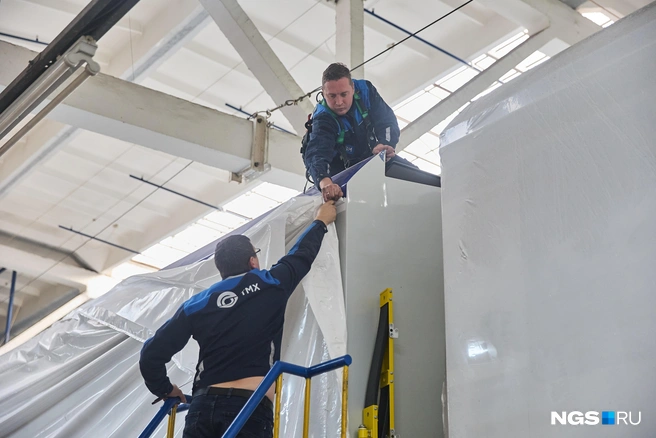 Всего в Новосибирск доставили три «Ермака», один уже перевозит пассажиров | Источник: Александр Ощепков / NGS.RU