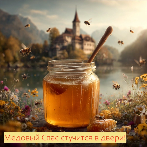 Открытки на Медовый спас 2025 | Источник: theDay/Midjourney