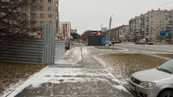 Тротуар пешеходам вернули | Источник: пресс-служба администрации Челябинска