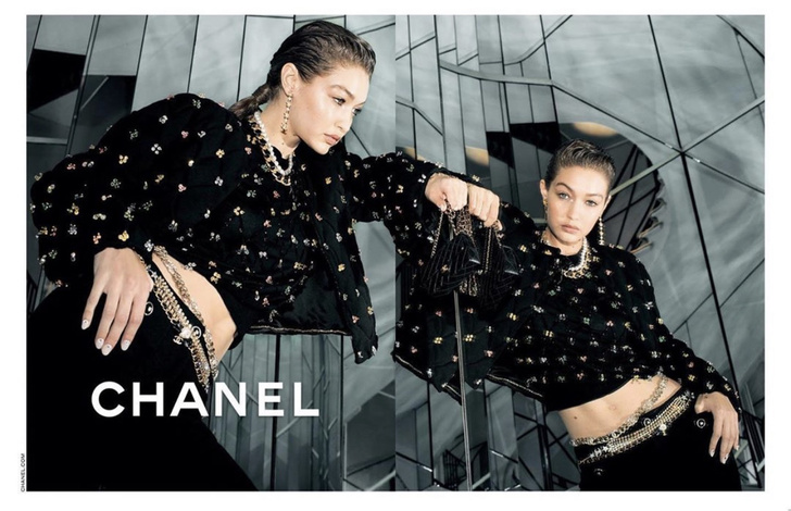 Фото №1 - Беременная Джиджи Хадид в рекламной кампании Chanel