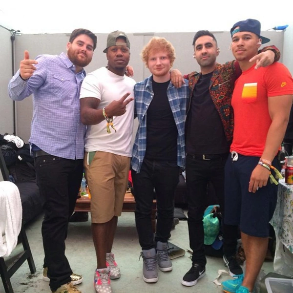 Эд Ширан и группа Rudimental | Источник: Instagram (запрещенная в России экстремистская организация)