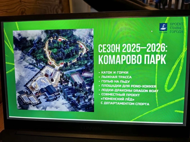 Визуализация второго катка, выполненного в форме сердца | Источник: Юлия Мальцева / 72.RU