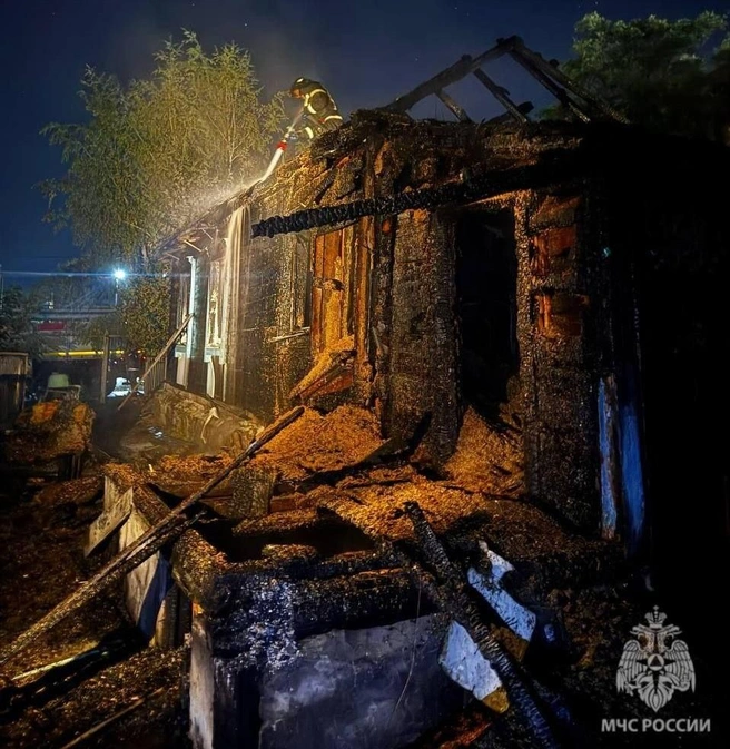 Дом в Шарковке | Источник: ГУ МЧС по Саратовской области