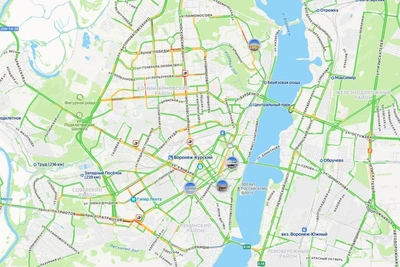 Voronezh hit by morning traffic jams after accidents