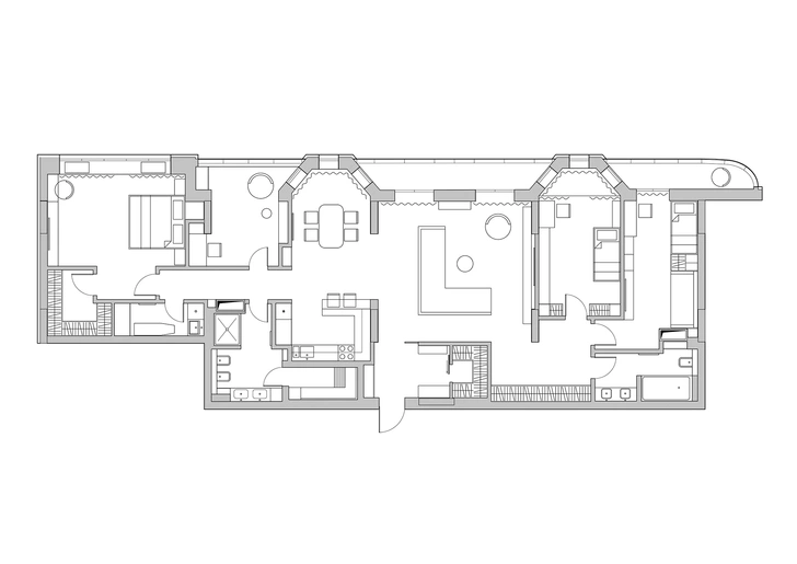 Квартира в Самаре. Проект бюро Virstak Design.