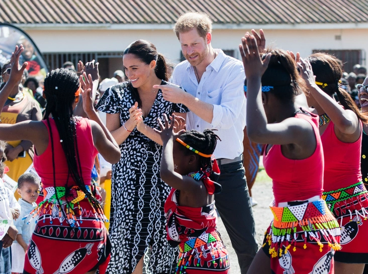 Принц Гарри и Меган Маркл в Африке, 2019 год