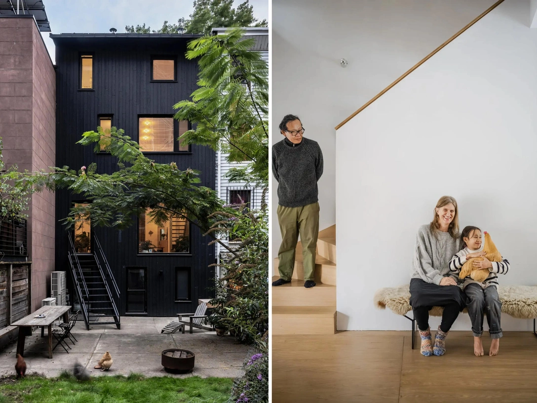 Дом в Бруклине с курятником: посмотрите, как семья архитектора создала экологичный таунхаус | mcmaison.ru