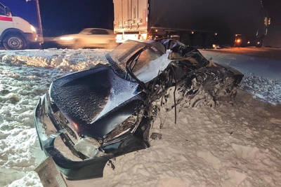 Молодой водитель погиб в лобовом столкновении с фурой