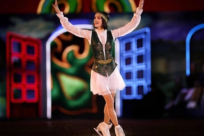 Загитова станцевала на льду под татарскую музыку