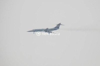 Необычный самолет с заостренным носом замечен над Пермью